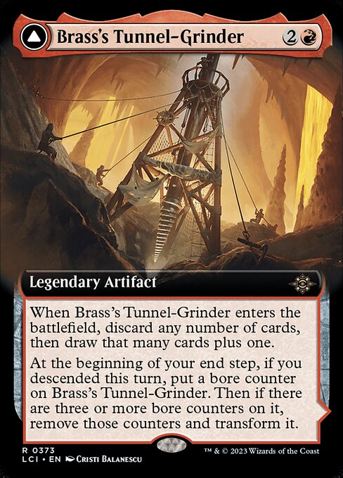 Brass's Tunnel-Grinder // Tecutlan, the Searing Rift (373) - EXTENDED ART - The Lost Caverns of Ixalan - Game On