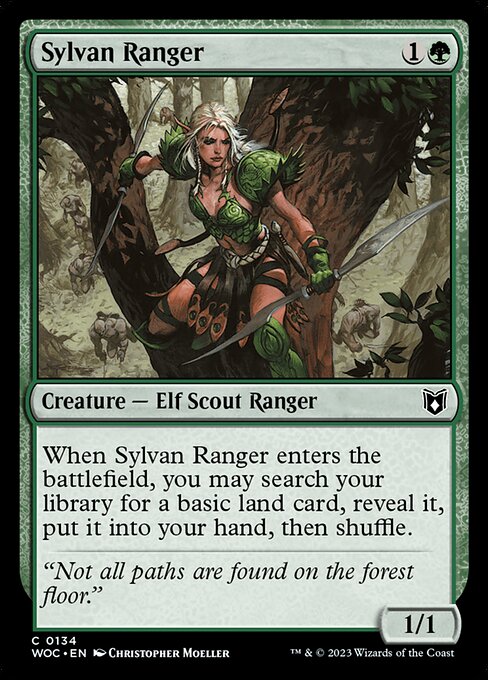 Sylvan Ranger (134) - Wilds of Eldraine Commander - Game On