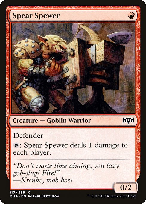 Spear Spewer (117) - Ravnica Allegiance - Game On