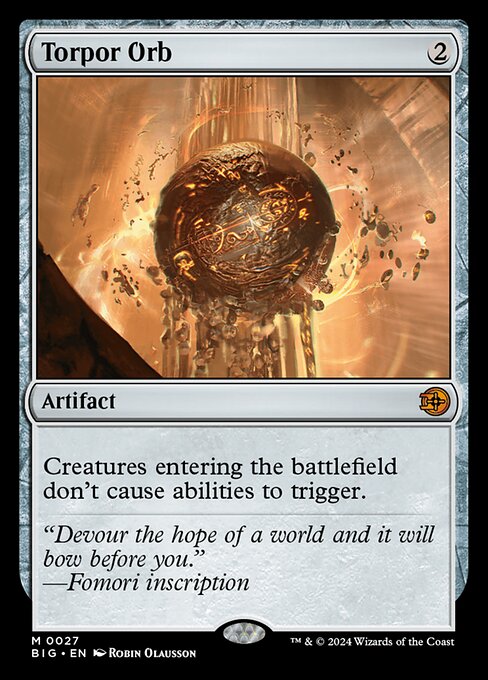 Torpor Orb (27) (Foil) - The Big Score - Game On