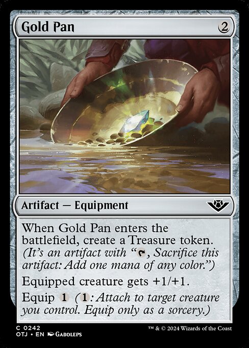 Gold Pan (242) (Foil) - Outlaws of Thunder Junction - Game On