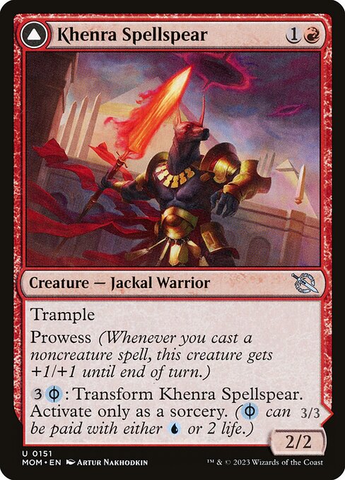 Khenra Spellspear // Gitaxian Spellstalker (151) - March of the Machine - Game On