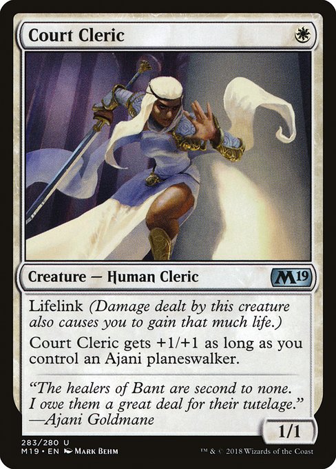 Court Cleric (283) - Core Set 2019 - Game On