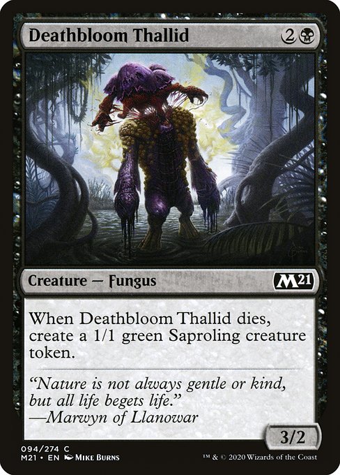 Deathbloom Thallid (94) - Core Set 2021 - Game On