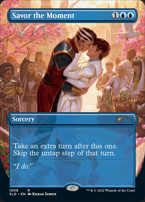 Savor the Moment (1006) - BORDERLESS - FULL ART (Foil) - Secret Lair Drop - Game On