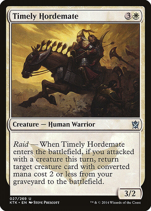 Timely Hordemate (27) (Foil) - Khans of Tarkir - Game On