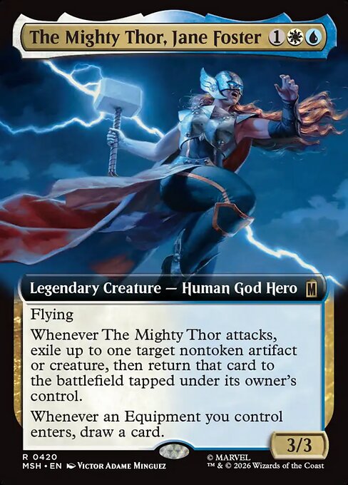 The Mighty Thor, Jane Foster (420) (Foil) - Marvel Super Heroes - Game On
