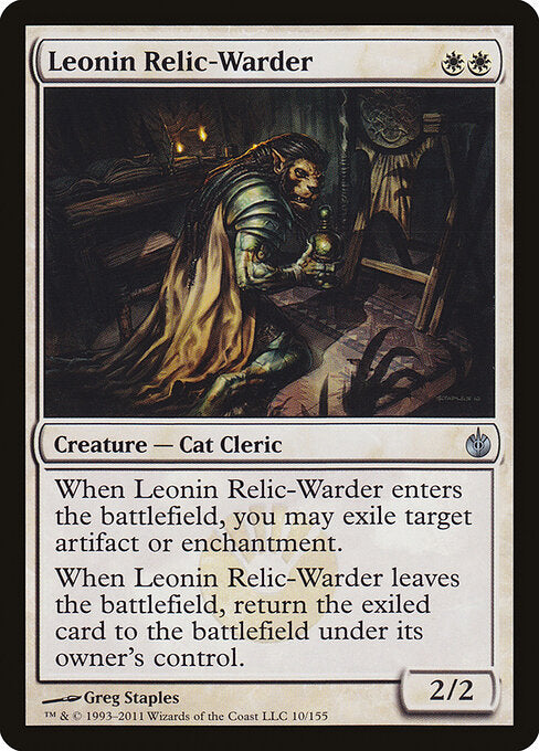 Leonin Relic-Warder (10) - Mirrodin Besieged - Game On