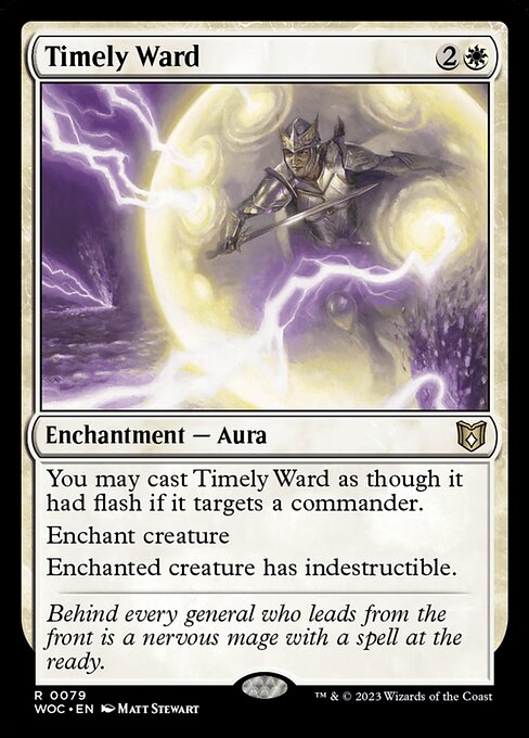 Timely Ward (79) - Wilds of Eldraine Commander - Game On
