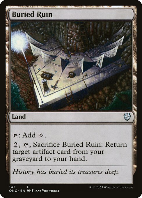 Buried Ruin (147) - Phyrexia: All Will Be One Commander - Game On