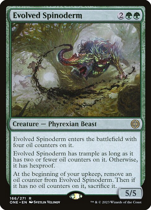 Evolved Spinoderm (166) (Foil) - Phyrexia: All Will Be One - Game On