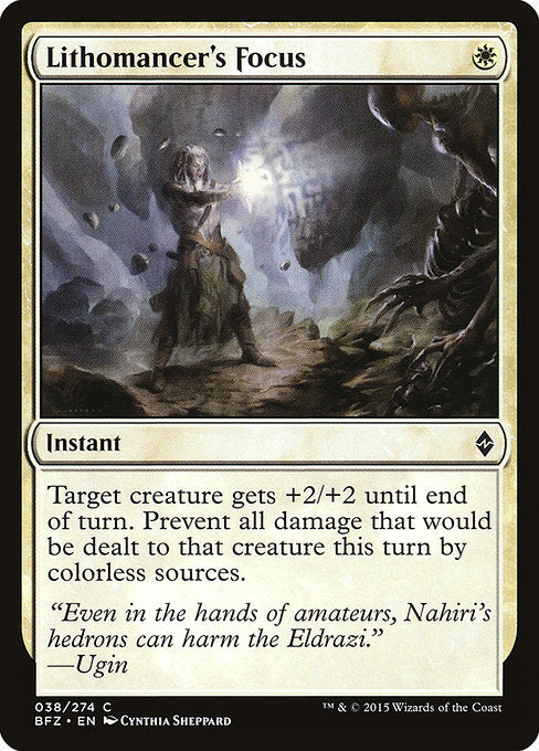 Lithomancer's Focus (38) (Foil) - Battle for Zendikar - Game On