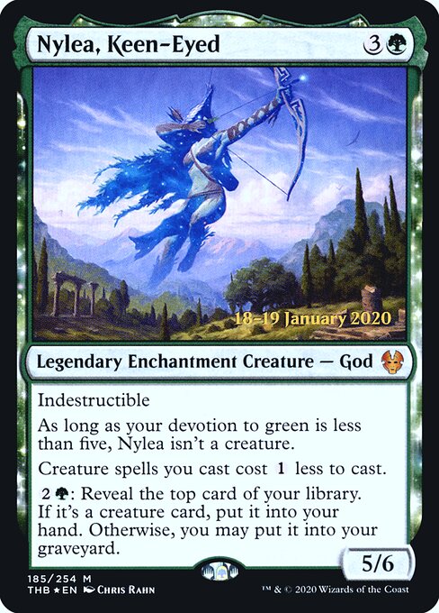 Nylea, Keen-Eyed (185s) (Foil) - Theros Beyond Death Promos - Game On