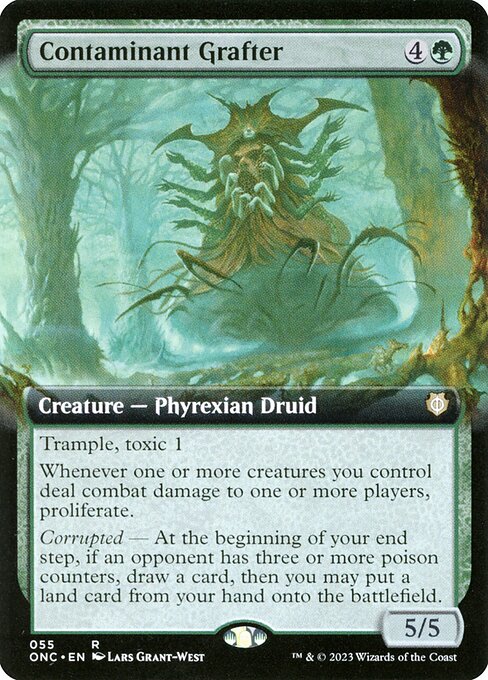Contaminant Grafter (55) - EXTENDED ART - Phyrexia: All Will Be One Commander - Game On