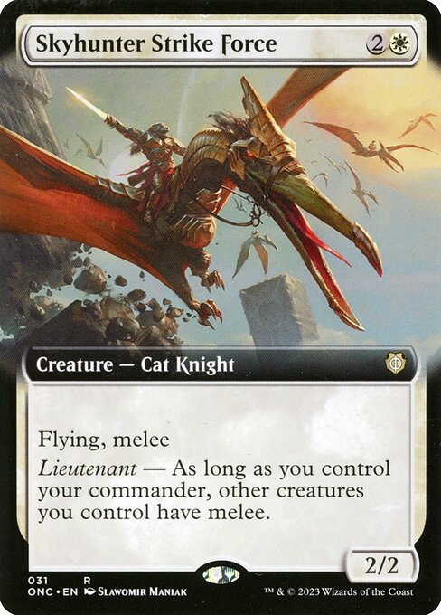 Skyhunter Strike Force (31) - EXTENDED ART (Foil) - Phyrexia: All Will Be One Commander - Game On