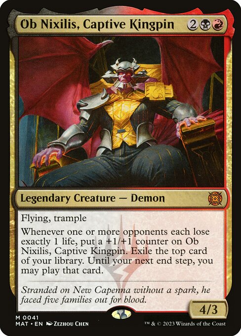 Ob Nixilis, Captive Kingpin (41) (Foil) - March of the Machine: The Aftermath - Game On