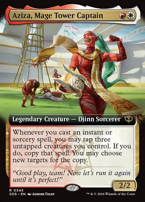 Aziza, Mage Tower Captain (345) - EXTENDED ART - Secrets of Strixhaven - Game On
