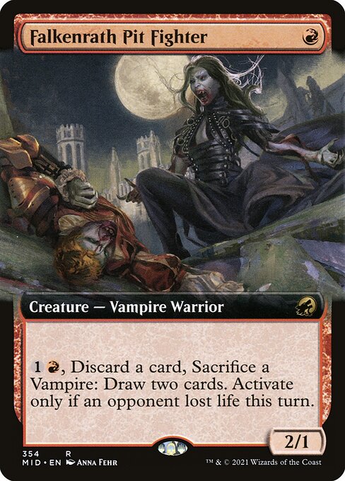 Falkenrath Pit Fighter (354) - EXTENDED ART (Foil) - Innistrad: Midnight Hunt - Game On