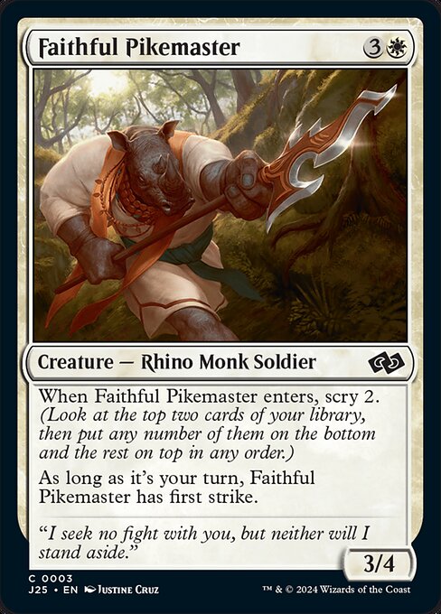 Faithful Pikemaster (3) - Foundations Jumpstart - Game On