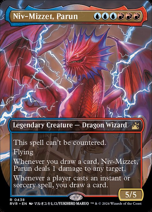 Niv-Mizzet, Parun (438) - BORDERLESS - FULL ART (Foil) - Ravnica Remastered - Game On