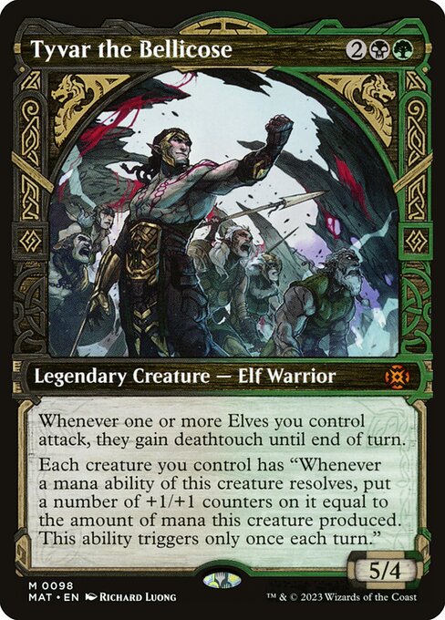 Tyvar the Bellicose (98) - SHOWCASE (Foil) - March of the Machine: The Aftermath - Game On