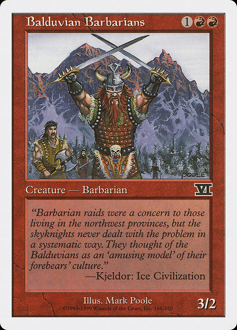 Balduvian Barbarians (166) - Classic Sixth Edition - Game On