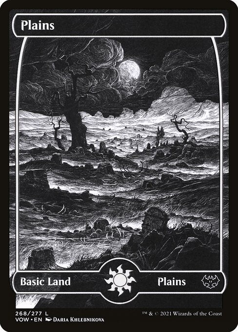 Plains (268) - SHOWCASE - FULL ART (Foil) - Innistrad: Crimson Vow - Game On