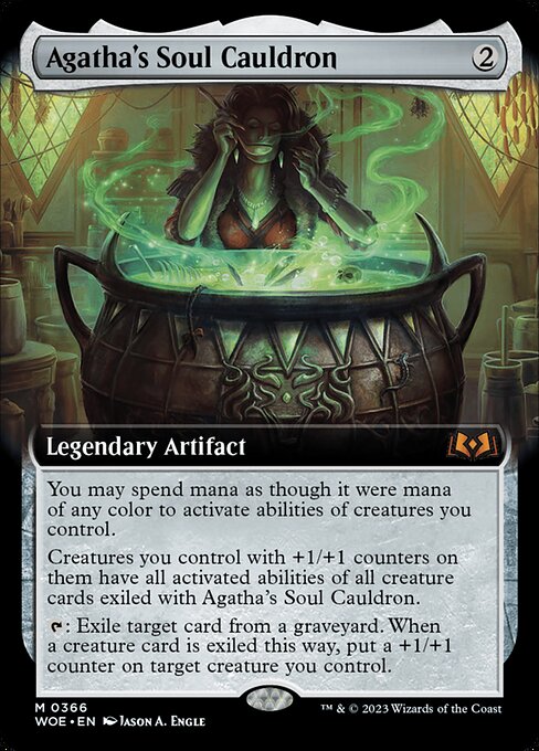 Agatha's Soul Cauldron (366) - EXTENDED ART - Wilds of Eldraine - Game On