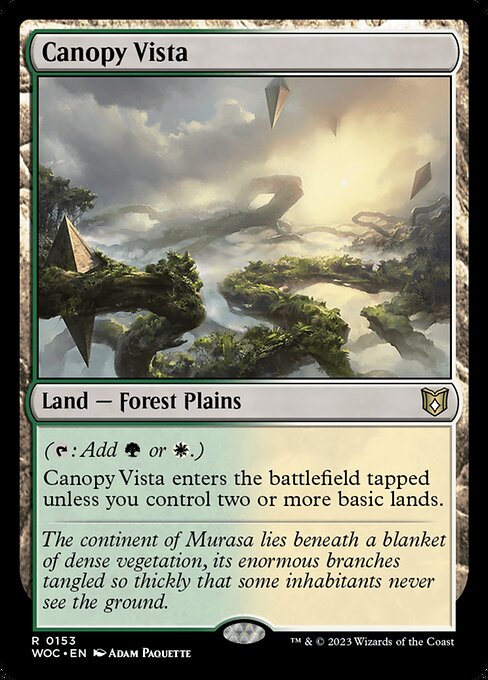 Canopy Vista (153) - Wilds of Eldraine Commander - Game On