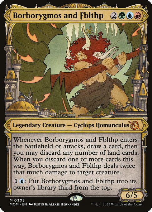 Borborygmos and Fblthp (303) - SHOWCASE (Foil) - March of the Machine - Game On