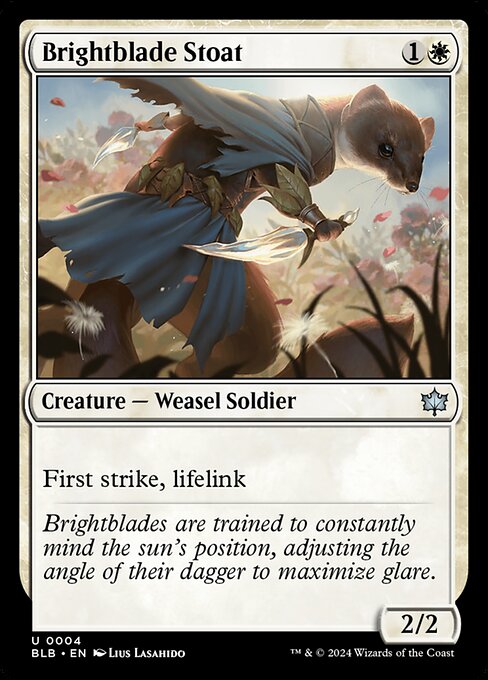 Brightblade Stoat (4) (Foil) - Bloomburrow - Game On