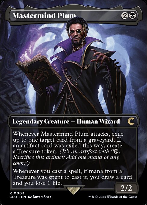 Mastermind Plum (3) - BORDERLESS - FULL ART - Ravnica: Clue Edition - Game On