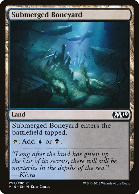 Submerged Boneyard (257) (Foil) - Core Set 2019 - Game On