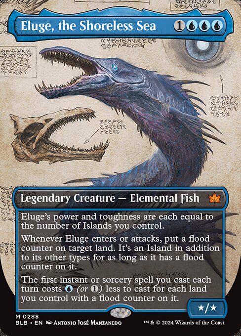 Eluge, the Shoreless Sea (288) - BORDERLESS - FULL ART - Bloomburrow - Game On