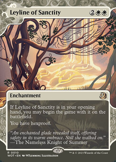 Leyline of Sanctity (10) - BORDERLESS - Wilds of Eldraine: Enchanting Tales - Game On