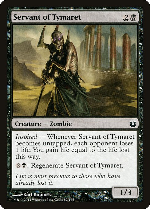Servant of Tymaret (82) (Foil) - Born of the Gods - Game On