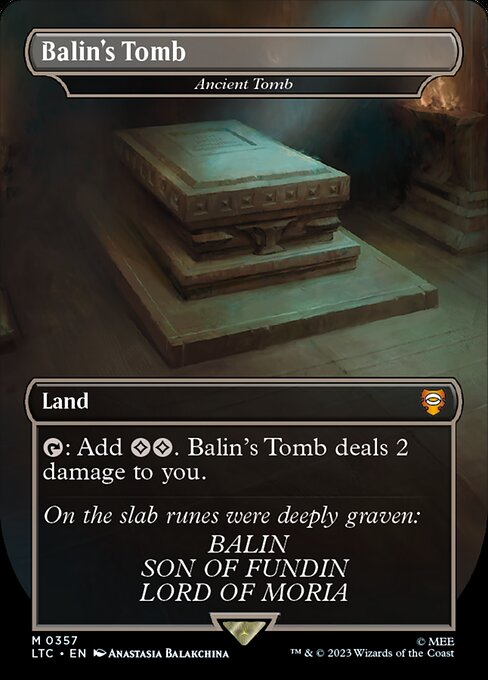 Ancient Tomb (357) - BORDERLESS - FULL ART (Foil) - Tales of Middle-earth Commander - Game On