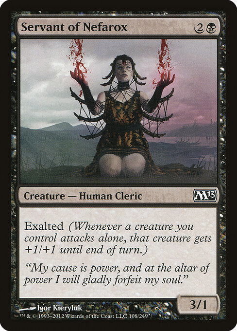 Servant of Nefarox (108) (Foil) - Magic 2013 - Game On