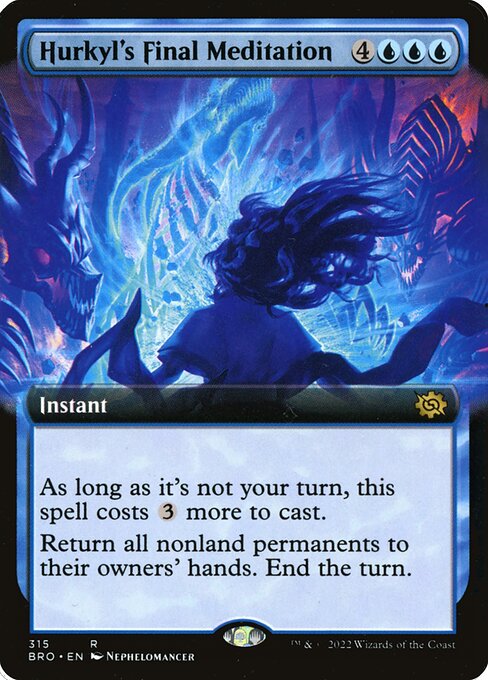 Hurkyl's Final Meditation (315) - EXTENDED ART (Foil) - The Brothers' War - Game On