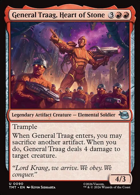 General Traag, Heart of Stone (90) (Foil) - Teenage Mutant Ninja Turtles - Game On