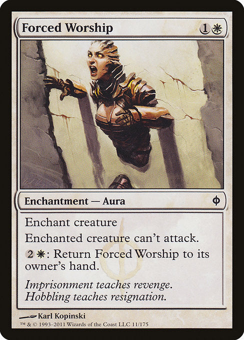 Forced Worship (11) (Foil) - New Phyrexia - Game On