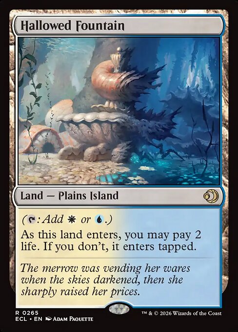 Hallowed Fountain (265) (Foil) - Lorwyn Eclipsed - Game On