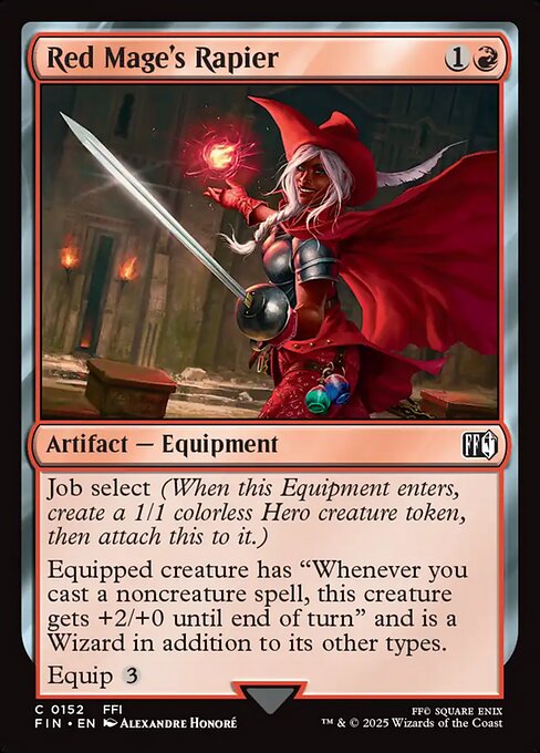 Red Mage's Rapier (152) (Foil) - Final Fantasy - Game On