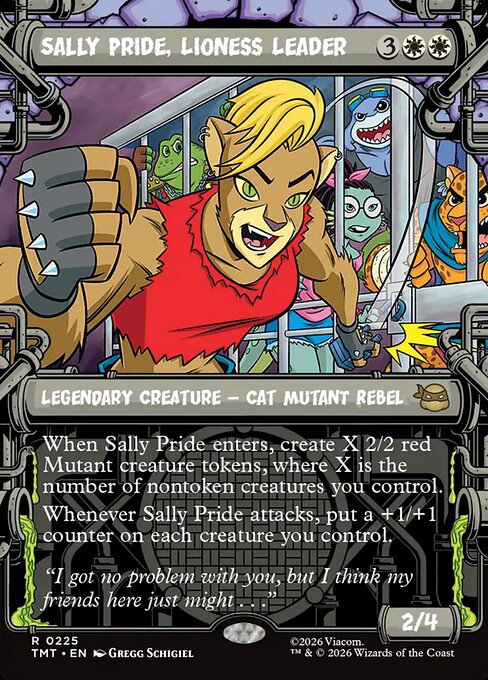 Sally Pride, Lioness Leader (225) - BORDERLESS - Teenage Mutant Ninja Turtles - Game On