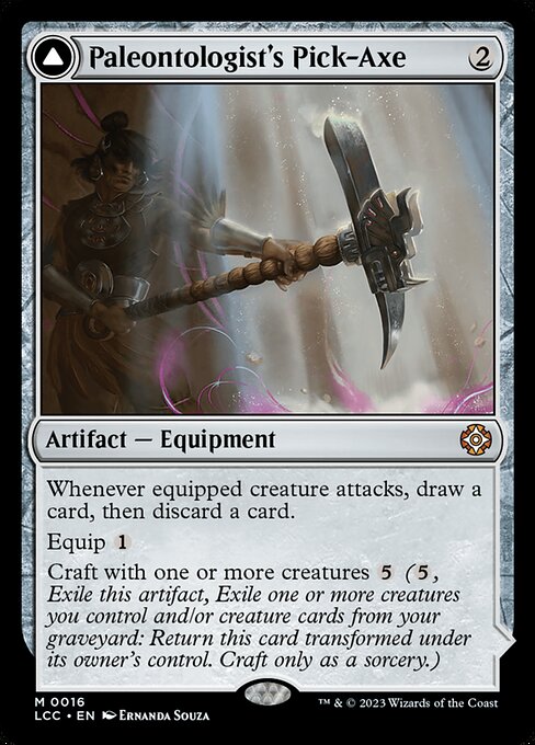 Paleontologist's Pick-Axe // Dinosaur Headdress (16) - The Lost Caverns of Ixalan Commander - Game On
