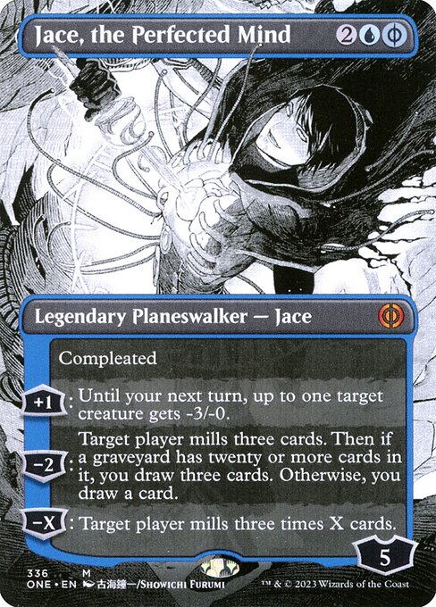 Jace, the Perfected Mind (336) - BORDERLESS (Foil) - Phyrexia: All Will Be One - Game On