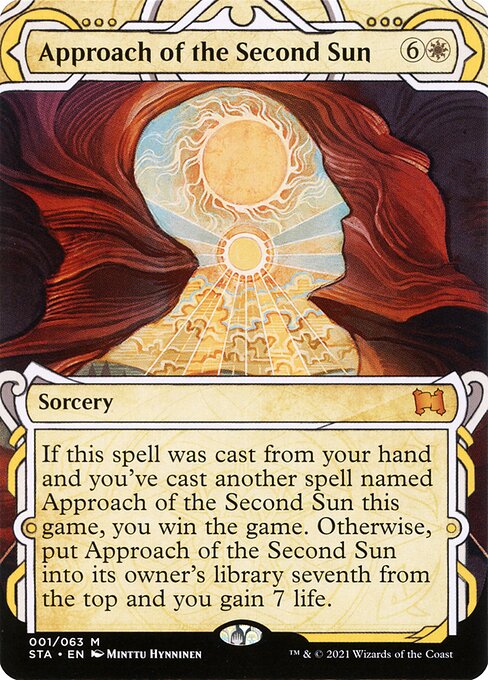Approach of the Second Sun (1) - BORDERLESS (Foil) - Strixhaven Mystical Archive - Game On