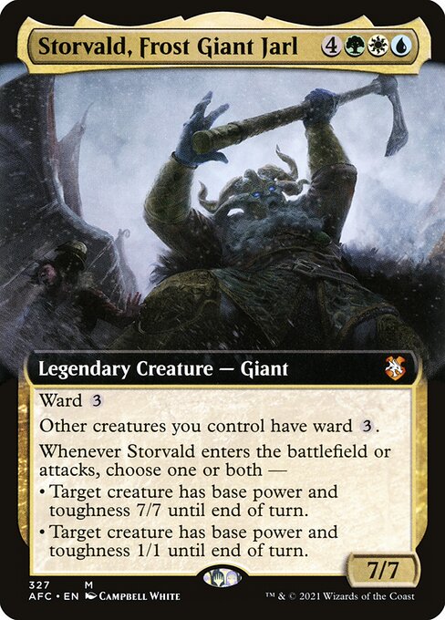 Storvald, Frost Giant Jarl (327) - EXTENDED ART - Forgotten Realms Commander - Game On