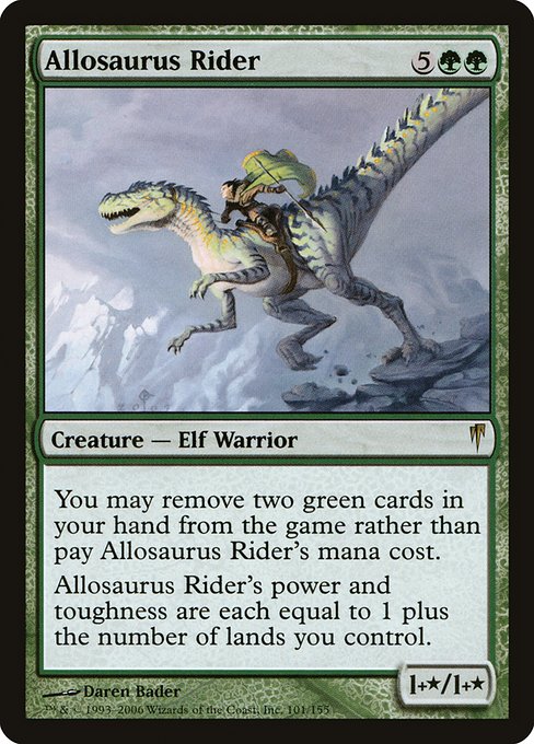 Allosaurus Rider (101) - Coldsnap - Game On