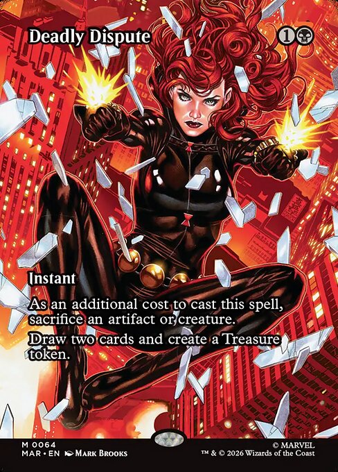 Deadly Dispute (64) - BORDERLESS - FULL ART - Marvel Universe - Game On